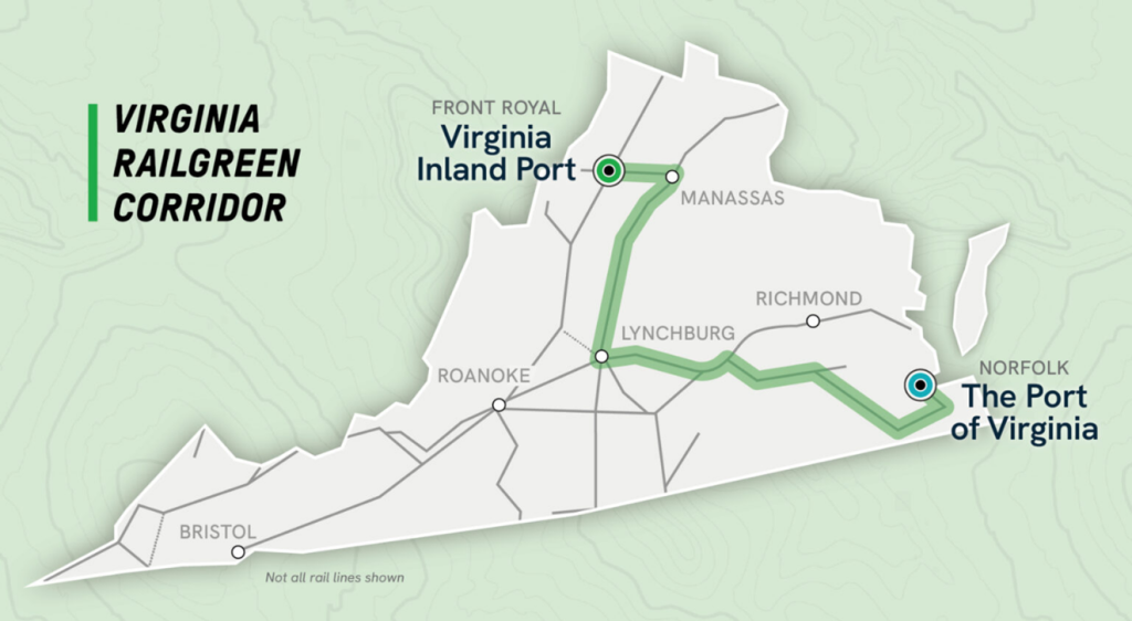 Mapa Railgreen Corridor