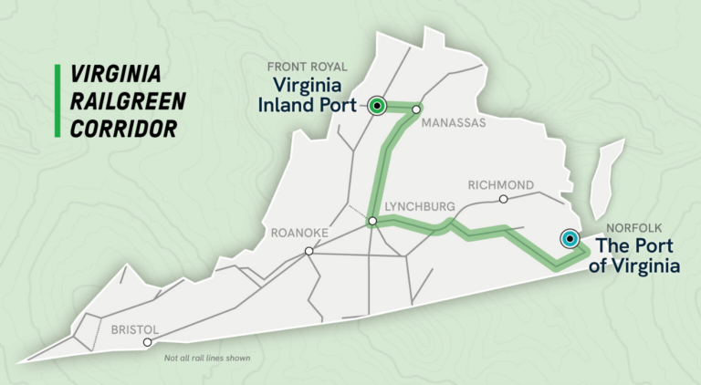 Mapa Railgreen Corridor